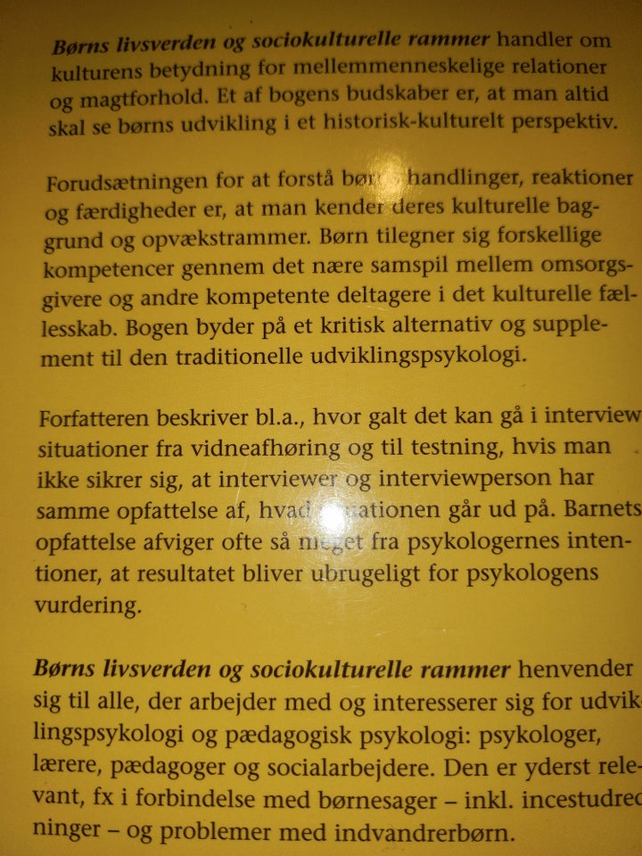 Børns livsverden og