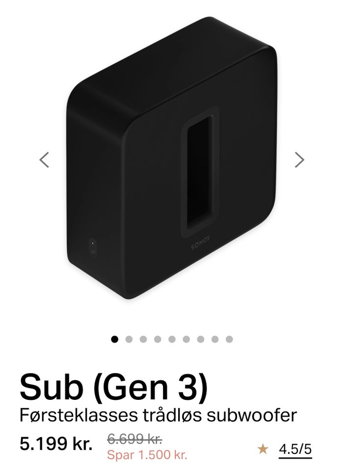 Højttaler, SONOS, Sonos sub gen 3