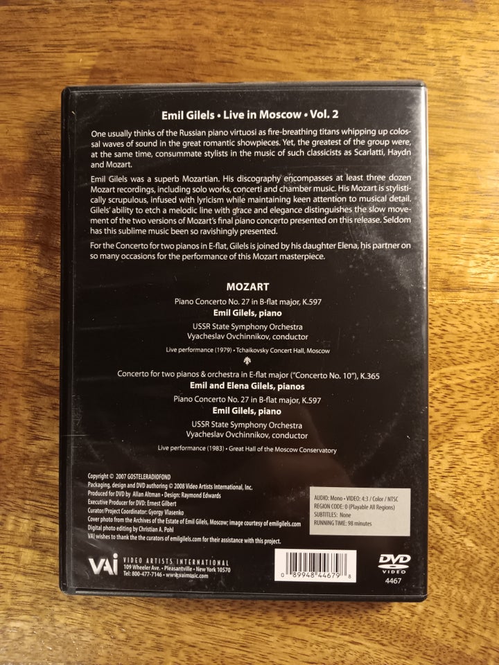 Emil Gilels. Live in Moscow, vol.2,