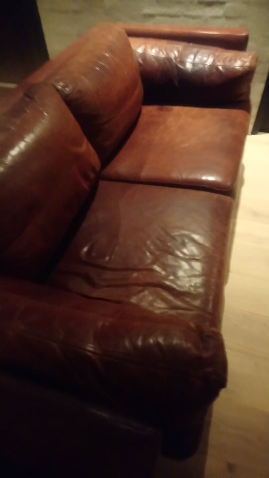 Sofa, læder, 2 pers.