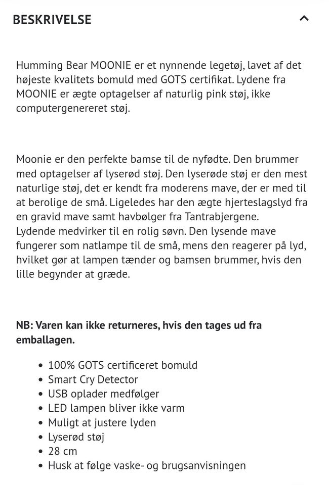 Moonie bamse, Moonie