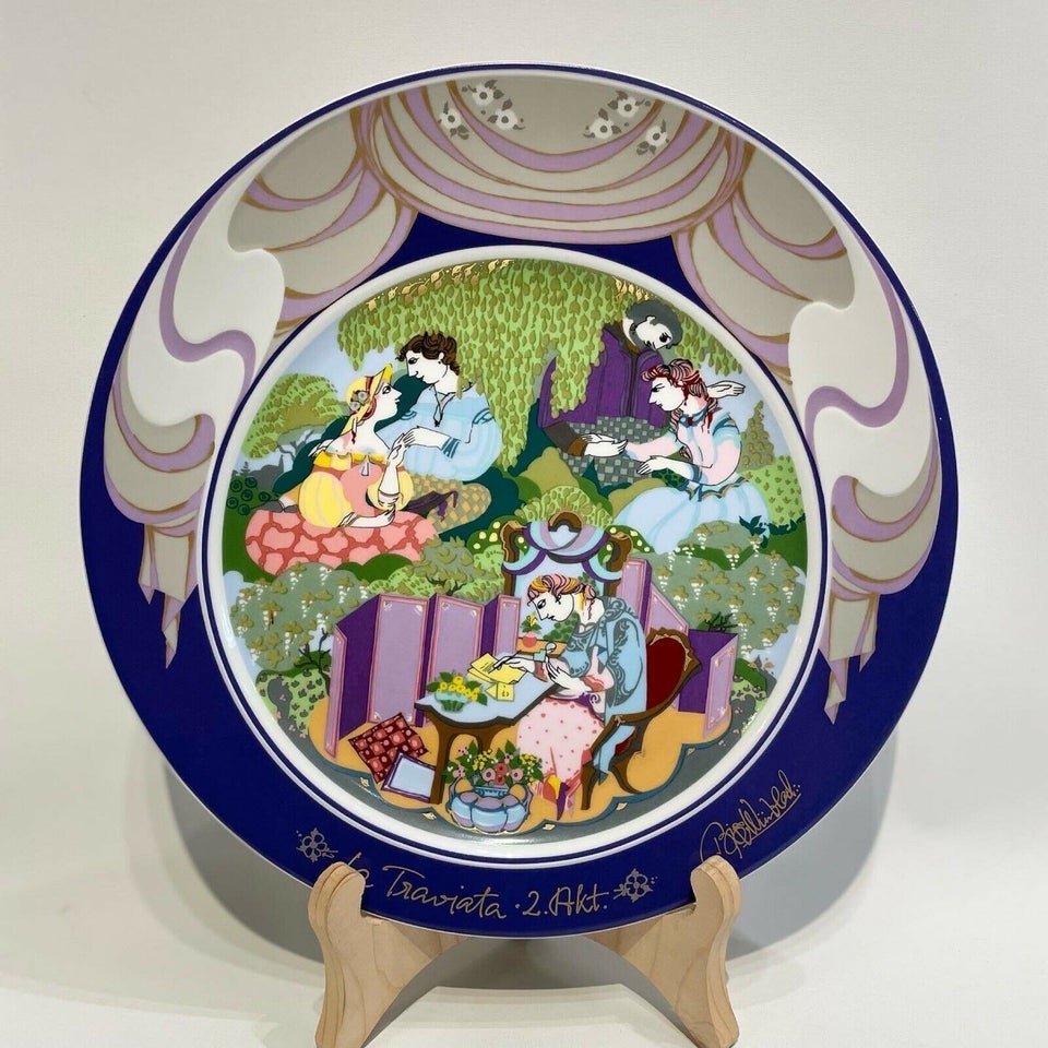 Sjældne Retro porcelæn platter