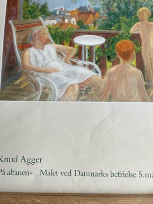 Plakat Knud Agger motiv: På