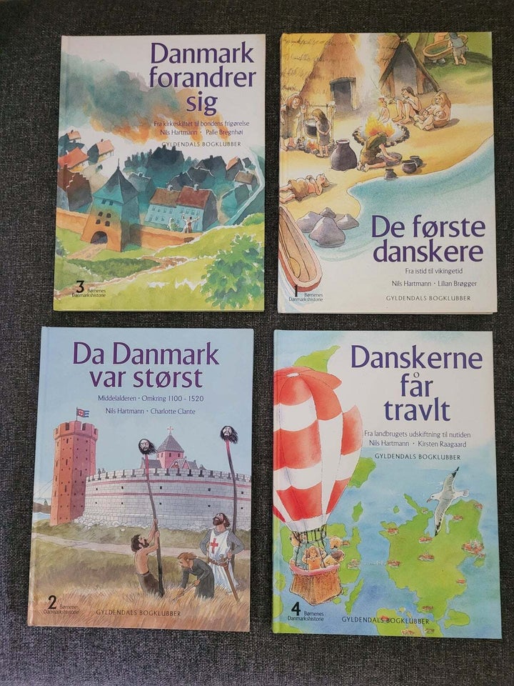 Børnenes Danmarkshistorie 1-4,