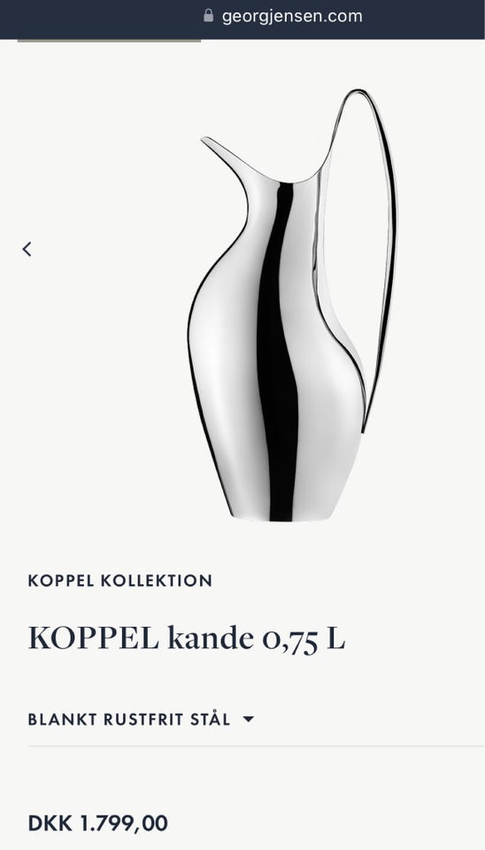 Andet, Kande, Georg Jensen