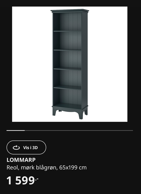 Reol, LOMMARP, Udgået IKEA