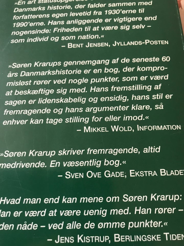 I min levetid Søren Krarup emne: