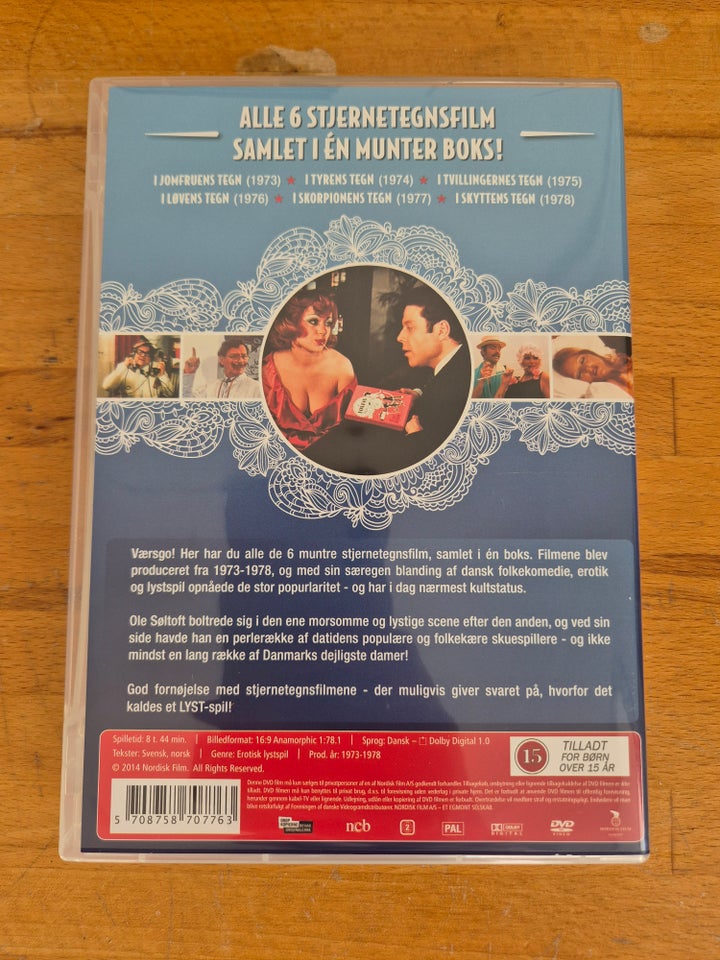 6 Stjernetegnsfilm, DVD, komedie