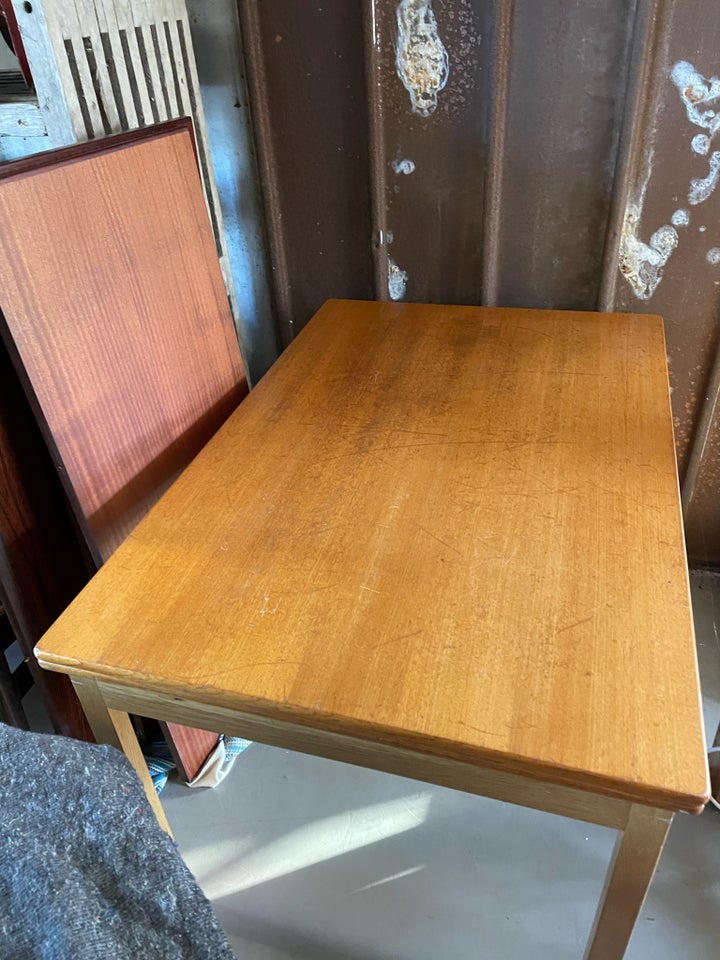 Spisebord, Teak/bøg, b: 80 l: 120