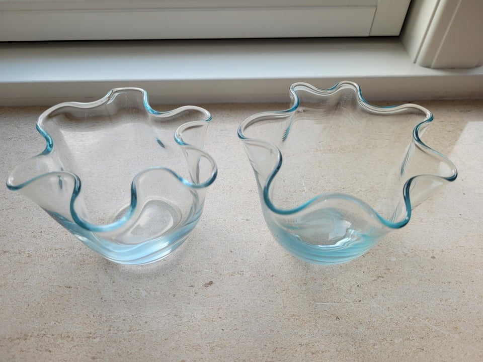 Glas Vase skål lysestage