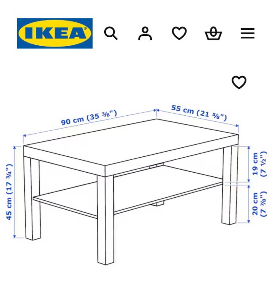 Sofabord, Ikea