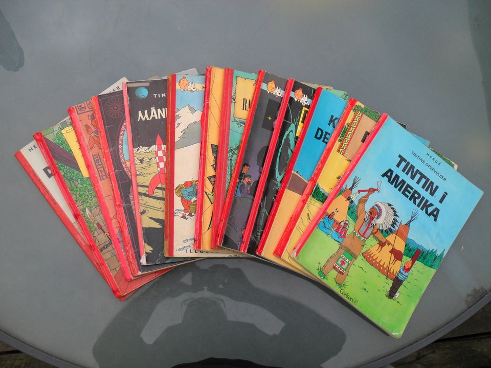 TINTIN 13 STK., HERGE, Tegneserie