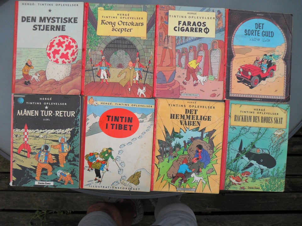 TINTIN 13 STK., HERGE, Tegneserie