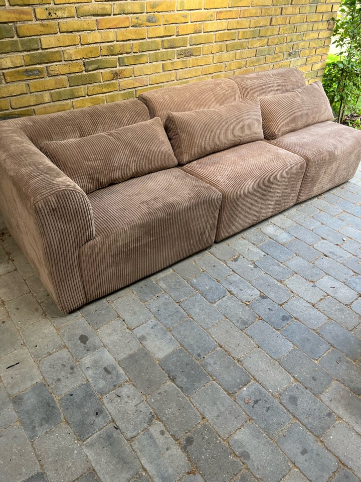 Sofa, fløjl, 3 pers.