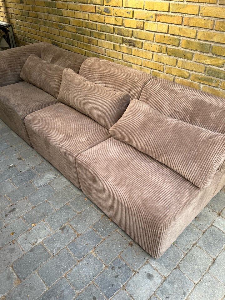 Sofa, fløjl, 3 pers.