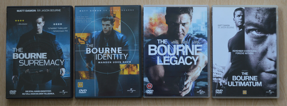 The Bourne 1-2-3-4, DVD, action