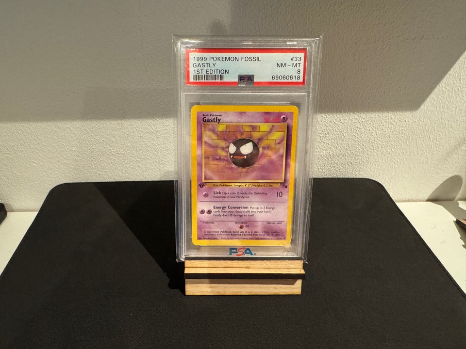 Samlekort, Gastly 1st edition PSA 8