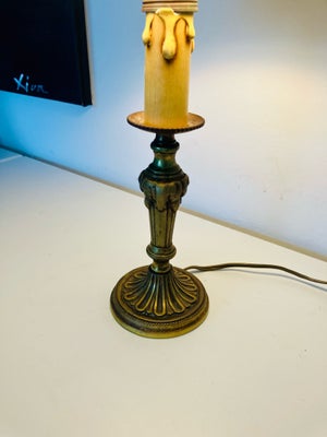 Fransk bordlampe i messing