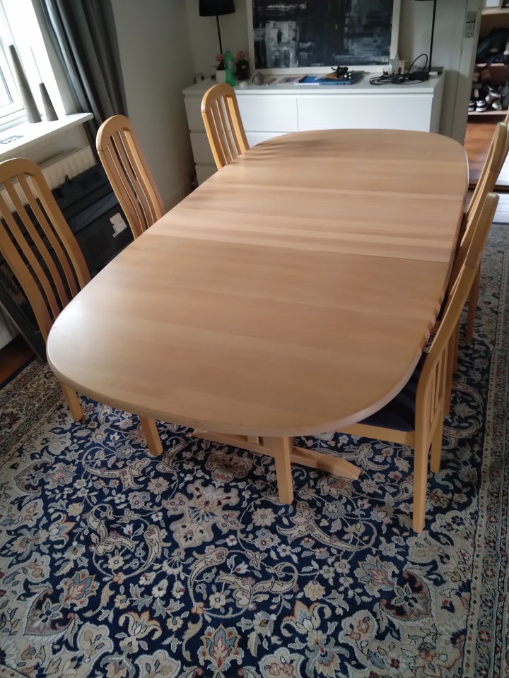 Spisebord m/stole Bøgetræ