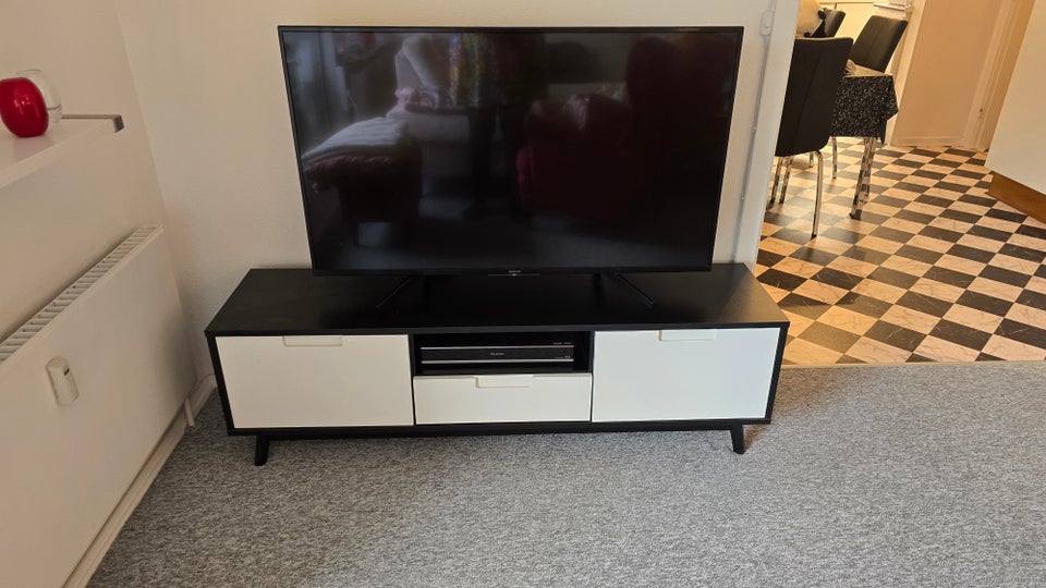 Tv bord, Nimara sort/hvidt, b: 38 l: