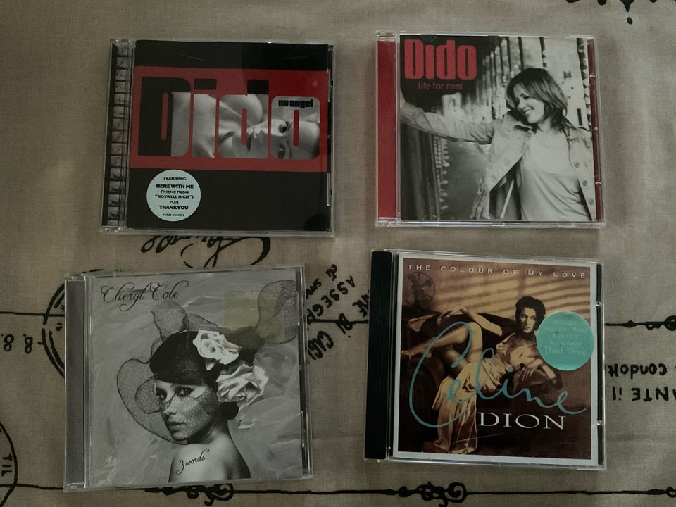 Dido, cheryl Cole, Celine dion: