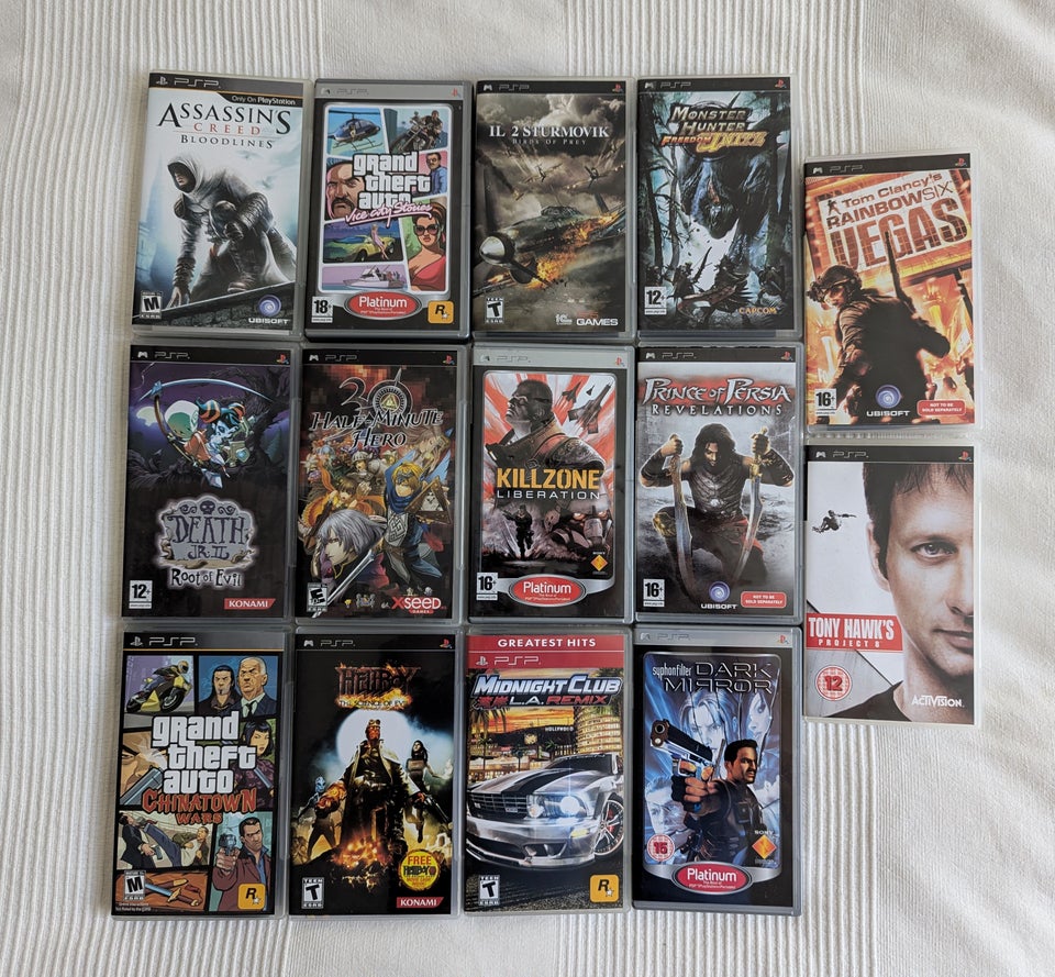 Sony PlayStation Portable Spil fra