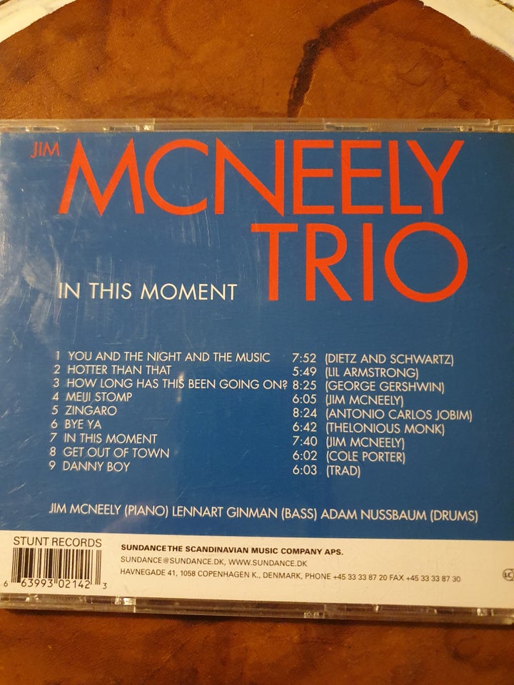 Jim Mcneely Trio: In this moment,