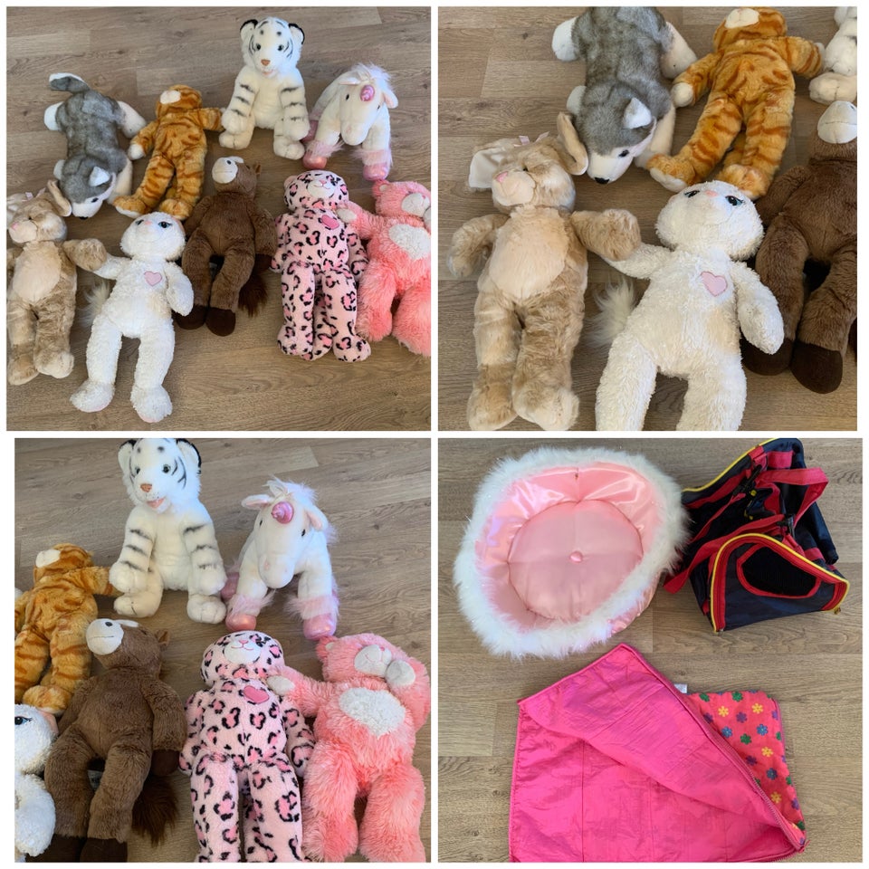 Stor Build a Bear bamse samling,