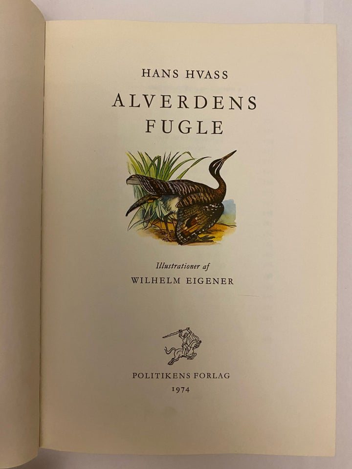 Alverdens fugle , Hans Hvass, emne: