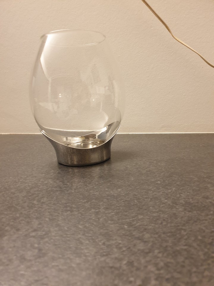 Glas lysestage georg jensen