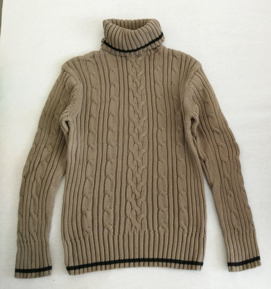 Sweater, ubrugt rullekrave, 2 stk