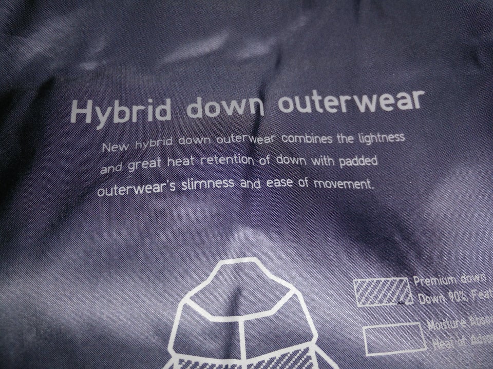 Jakke, str. XL, Uniqlo Hybrid Down