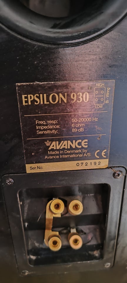 Højttaler, Avance, Epsilon 930