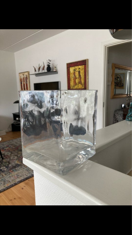 Glas Vase Firkantet