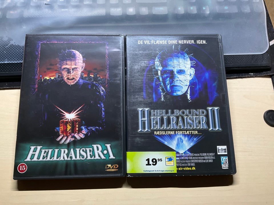 Hellraiser 1 + 2, DVD, gyser