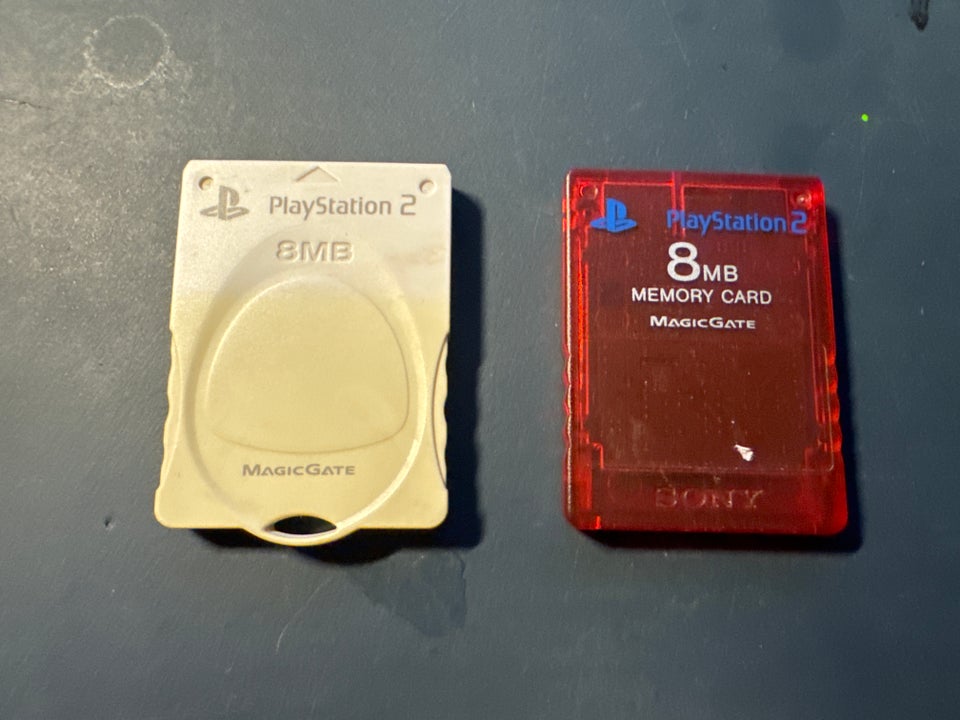 Clear Rød Memory Card 8 MB - PS2 PS2