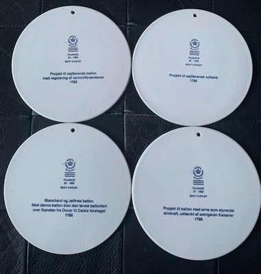 Platter med luftskibe motiv Royal