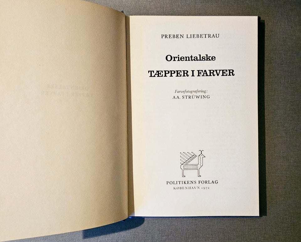 Orientalske tæpper i farver, emne: