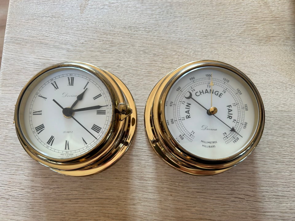 Ur, Ur, Quartz og barometer 180mm