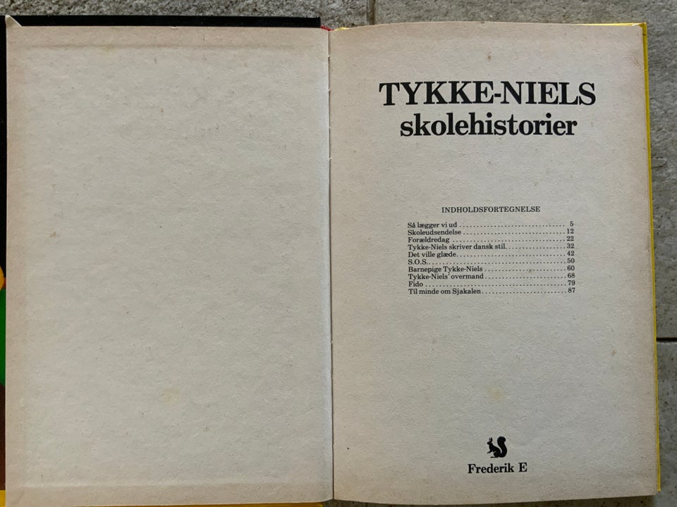 TYKKE NIELS, SKOLEHISTORIER,