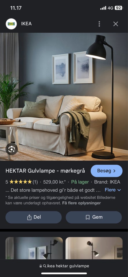 Gulvlampe, IKEA