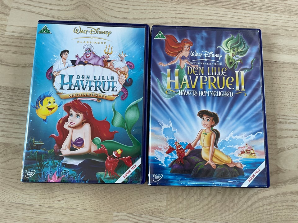 2 DVD-film med Den lille havfrue