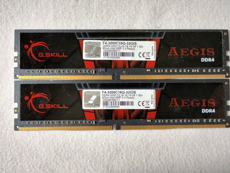 GSkill 16gb DDR4 SDRAM