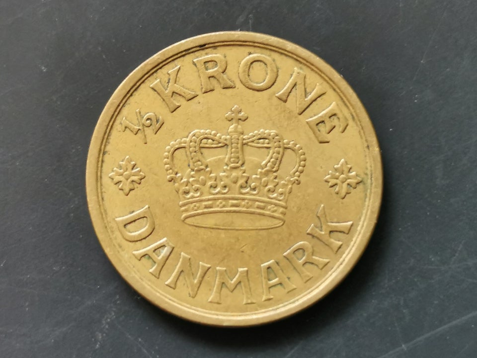 Danmark, mønter, 1/2 krone