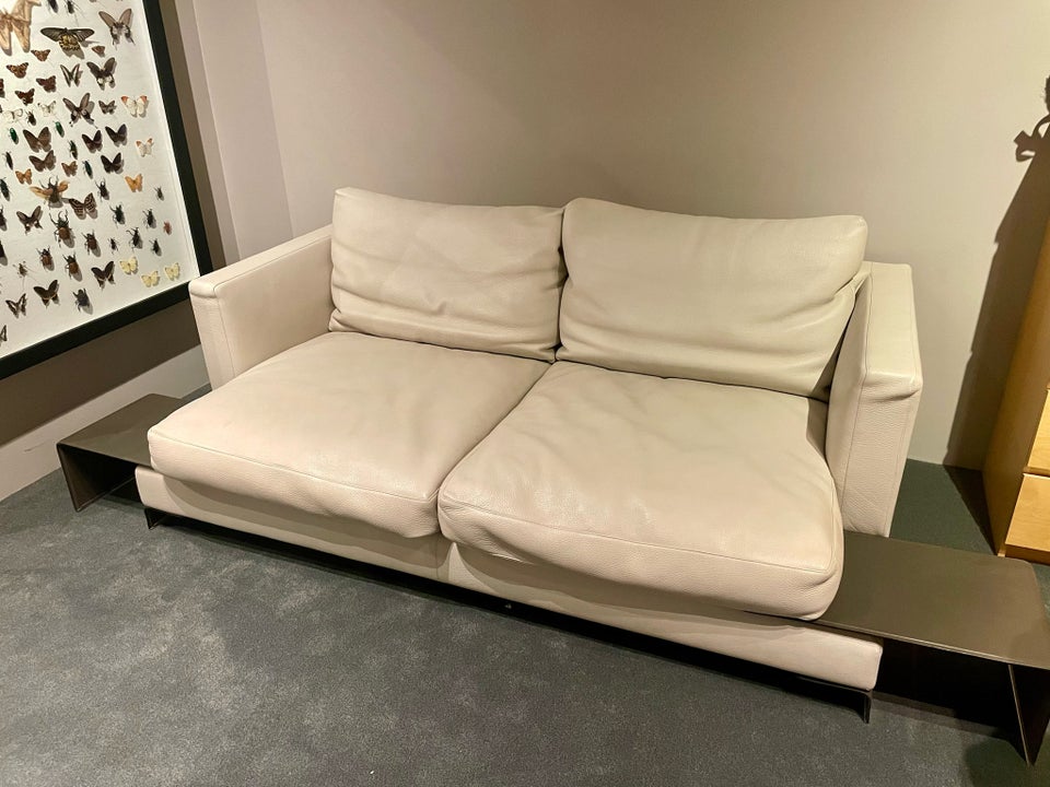 Sofa, læder, 3 pers.