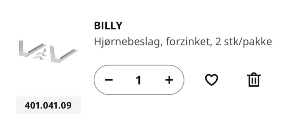 Hjørnereol, Billys Ikea, b: 136 d: