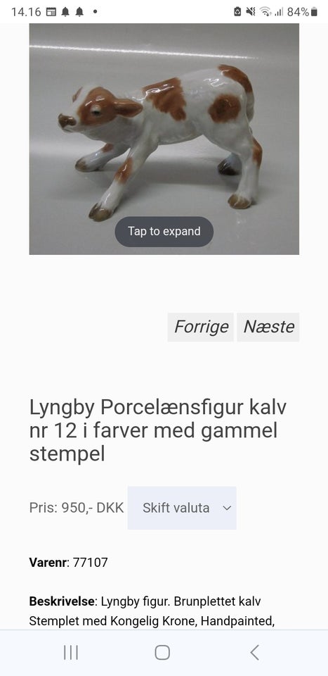 Lyngby porcelænsfigur Lyngby