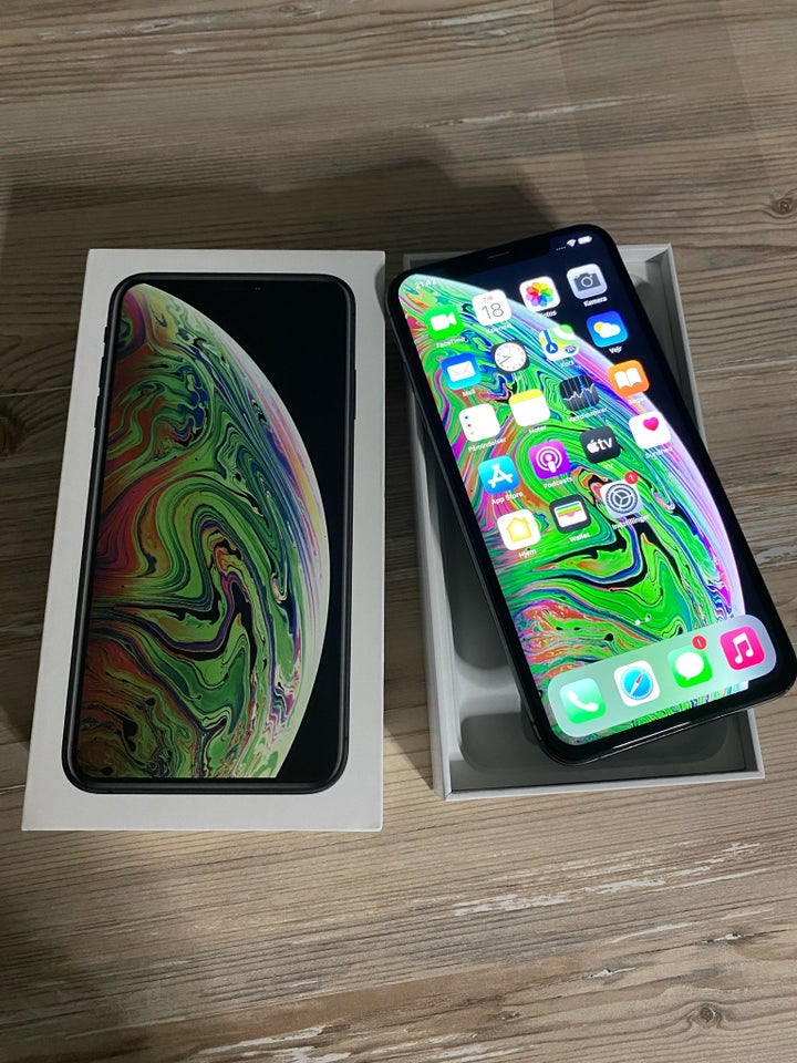 iPhone XS Max, 256 GB, sort