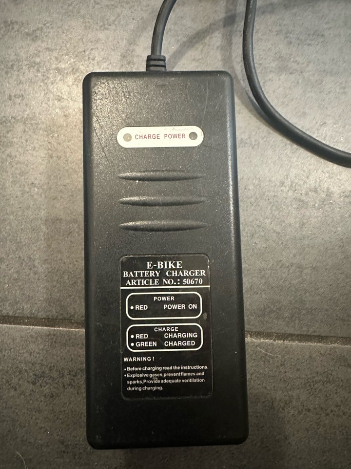 Andet, E-bike charger