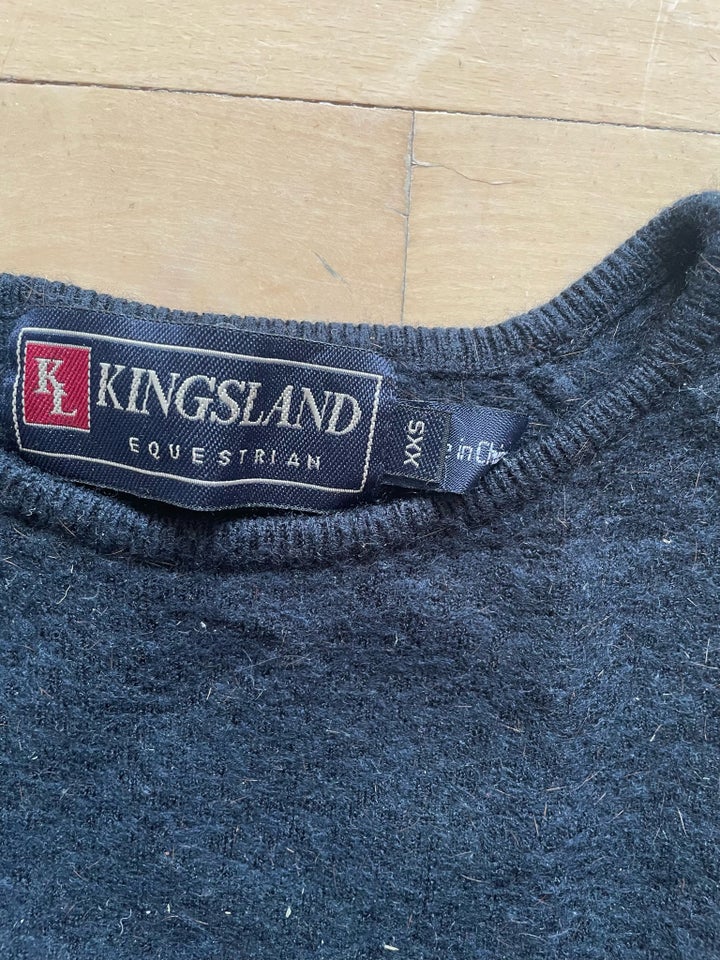 Ridebluse Blå Kingsland uld